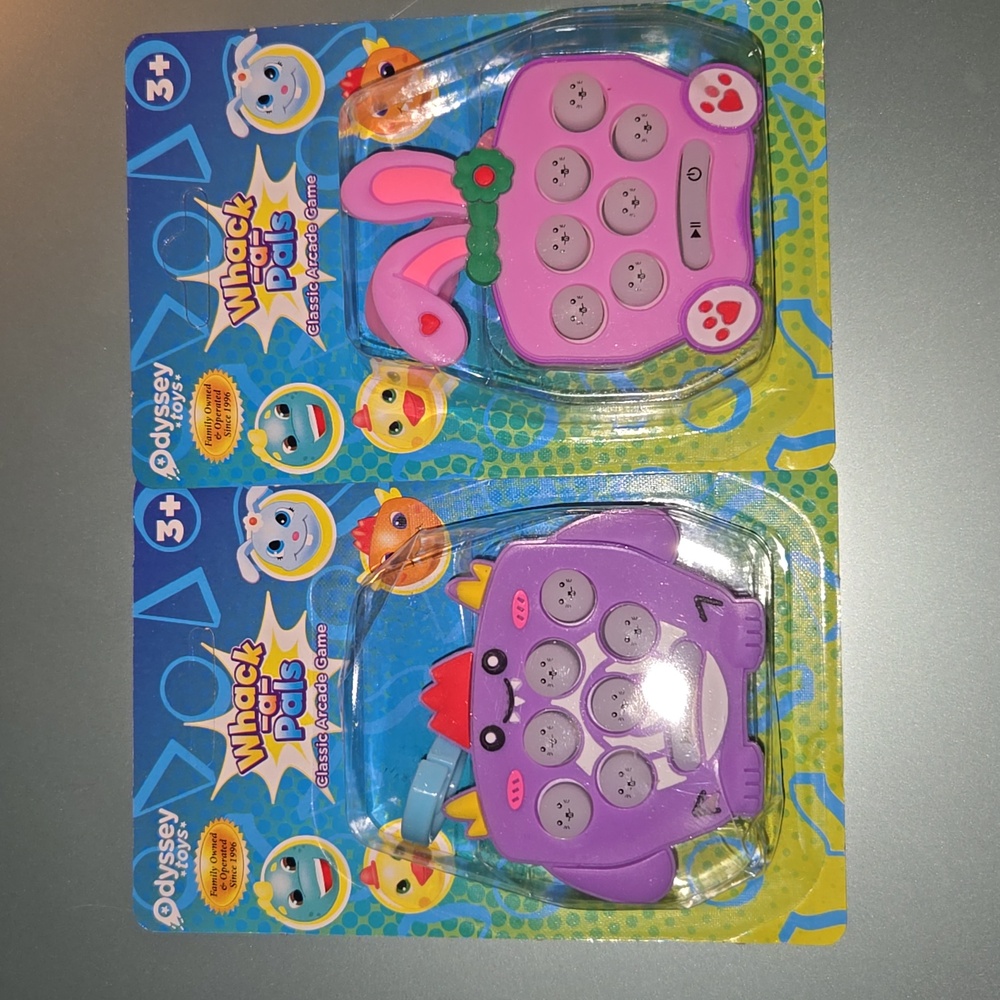 Pair Of Whack-A-Pal Toy/Key Chain
